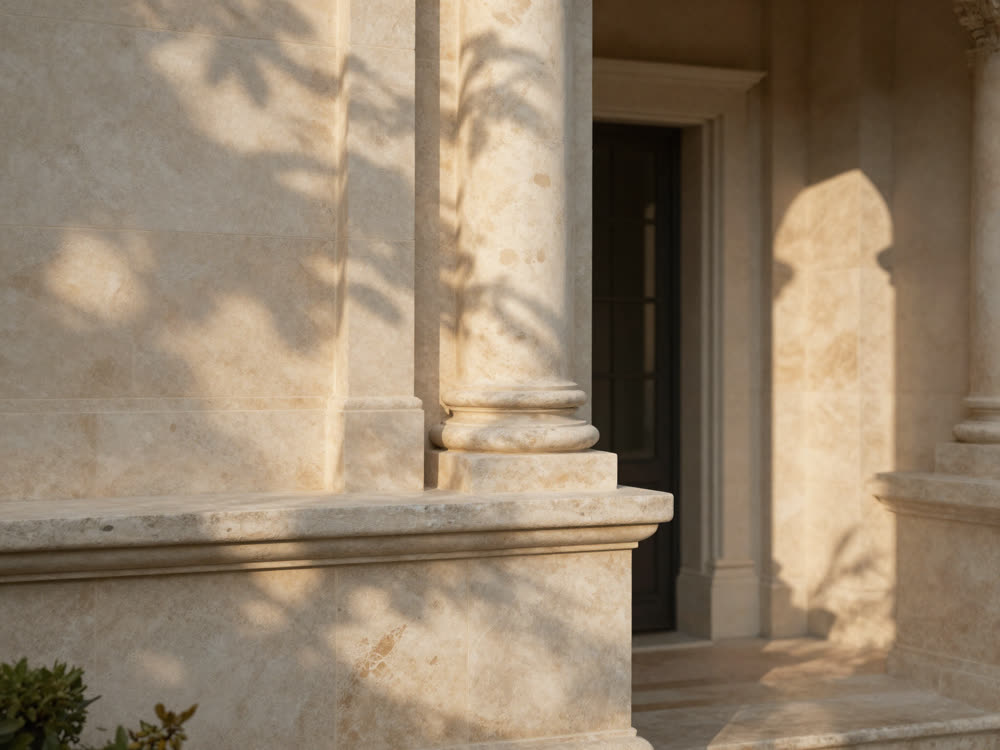 Column detail, shadow texture